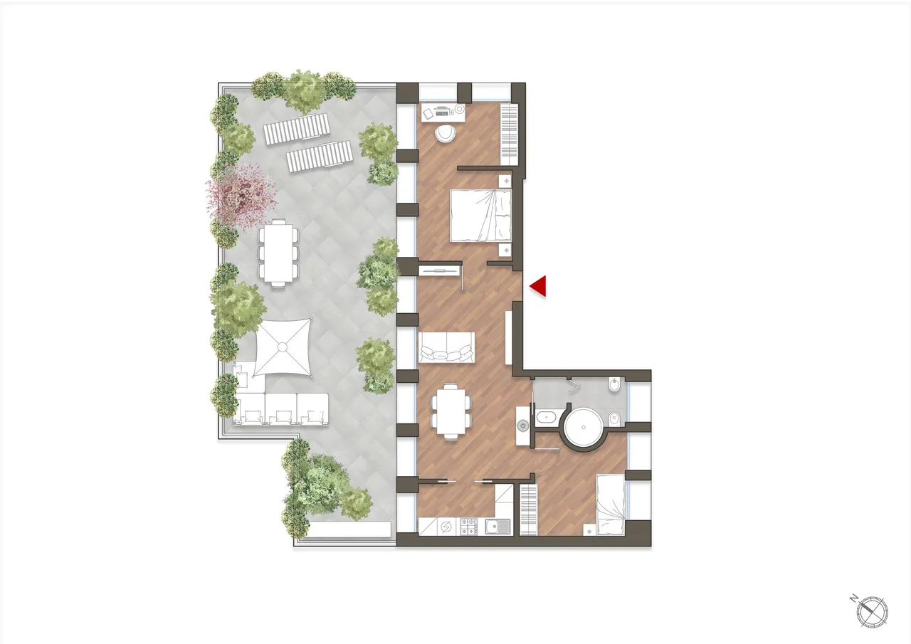 living - Verro 33/6 - Living - Dils - Verdiepingsplan - 1