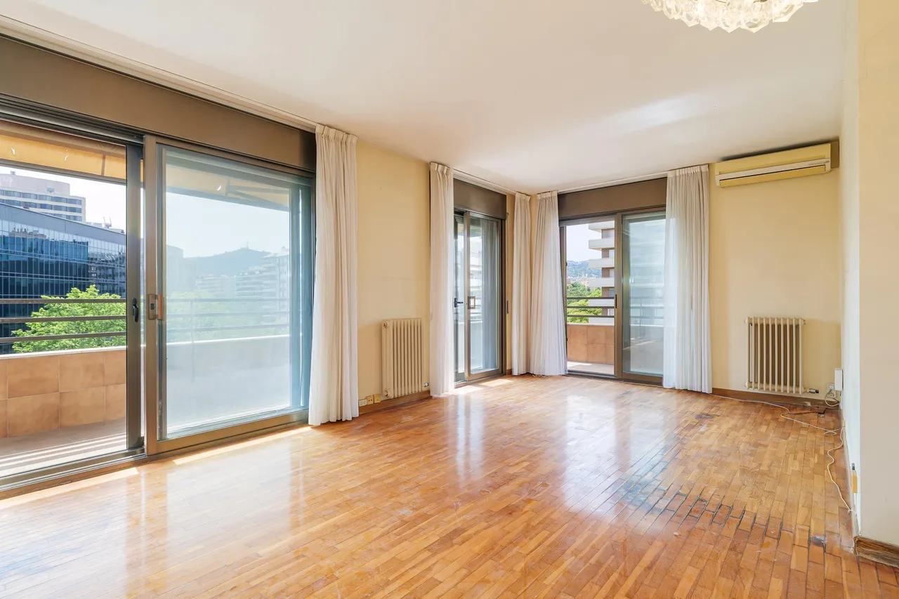 living - Piso de 144m² con 18m² terraza en venta en Pedralbes - gallery - 8