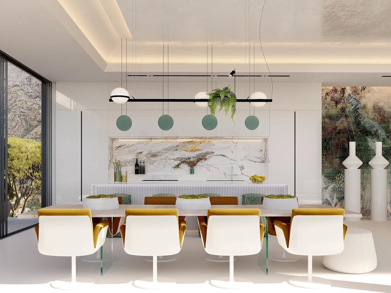 living - Designer villas for sale with sea, lake & Africa views located in Real de la Quinta, Benahavis - gallery - 4