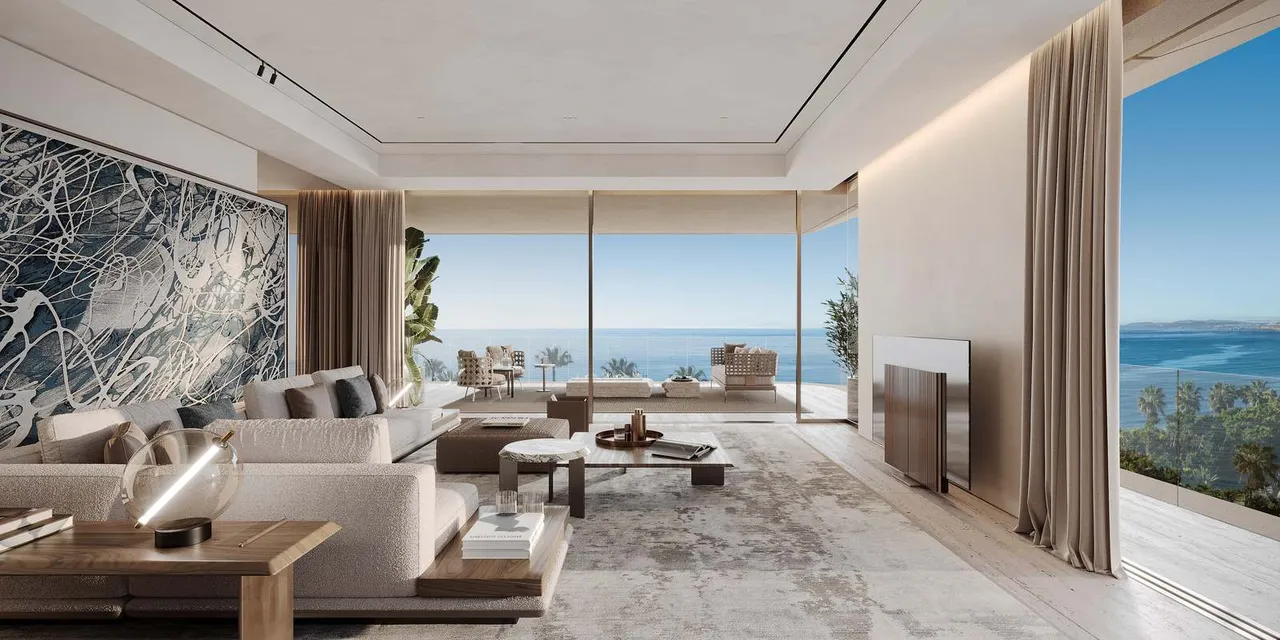 living - TYRIAN RESIDENCES - Viviendas contemporáneas frente al mar en Estepona con vistas panorámicas al Mediterráneo, spa wellness, piscina infinity y servicios de conserjería. - gallery - 4