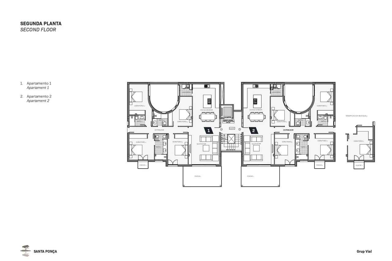 living - Santa Ponsa Apartments - Plano del piso - 3