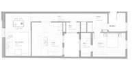 living - Piso de 90m² en alquiler en El Born, Barcelona - Plano del piso thumbnail - 1