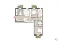 living - Three-room apartment for sale via Sardegna 59 Milano - Floor Plan thumbnail - 1