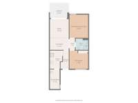 living - Piso de 79m² en venta en Vallpineda, Barcelona - Plano del piso thumbnail - 1
