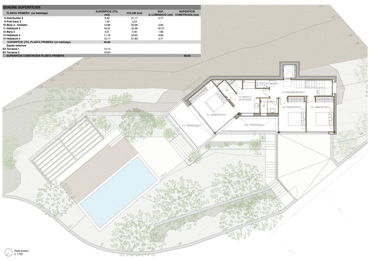 living - Casa / villa de 333m² en venta en Sa Riera, Costa Brava - Plano del piso - 1