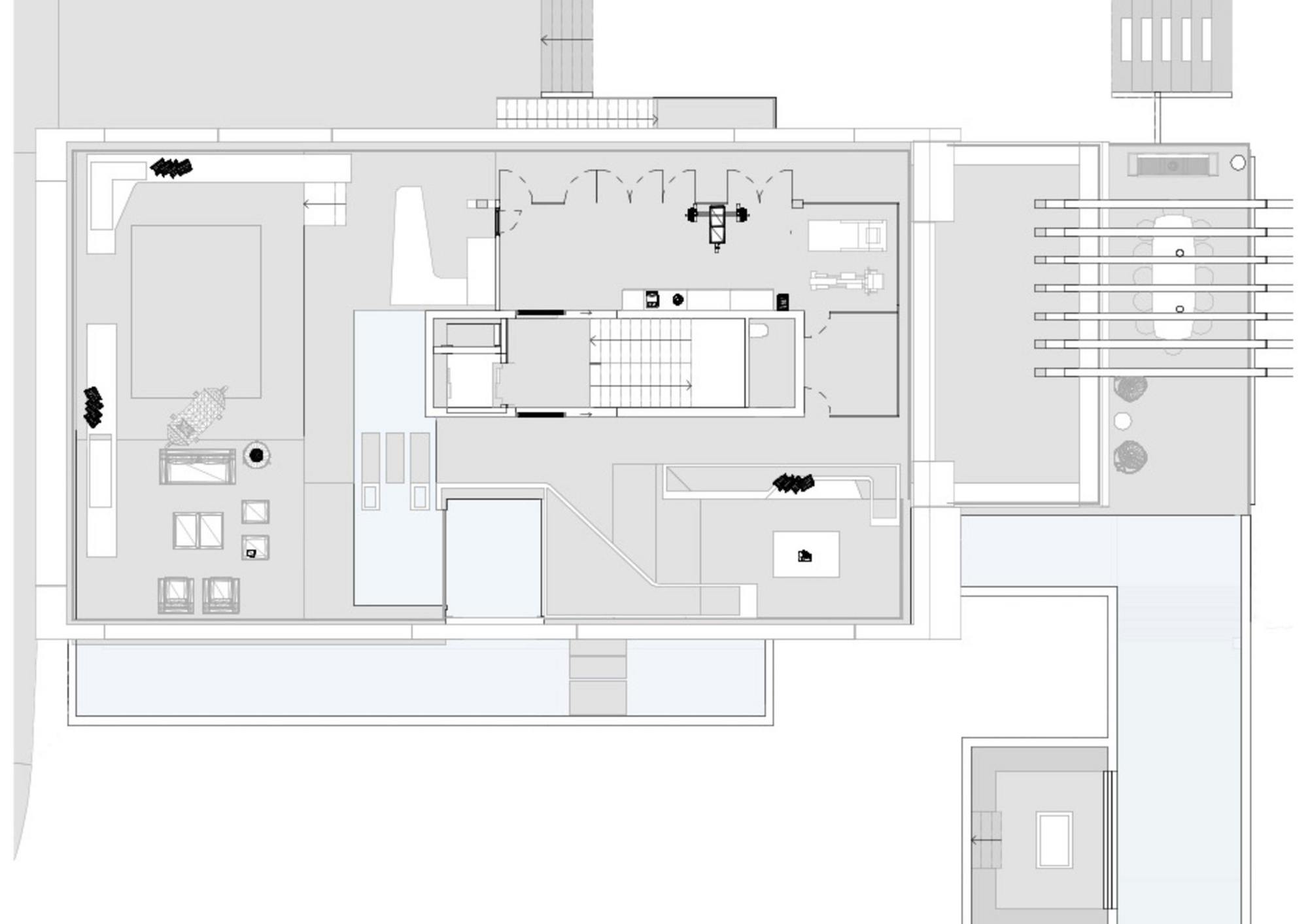 living - 860m² house / villa with 300m² terrace for sale in Conde de Orgaz and Piovera - Floor Plan - 3