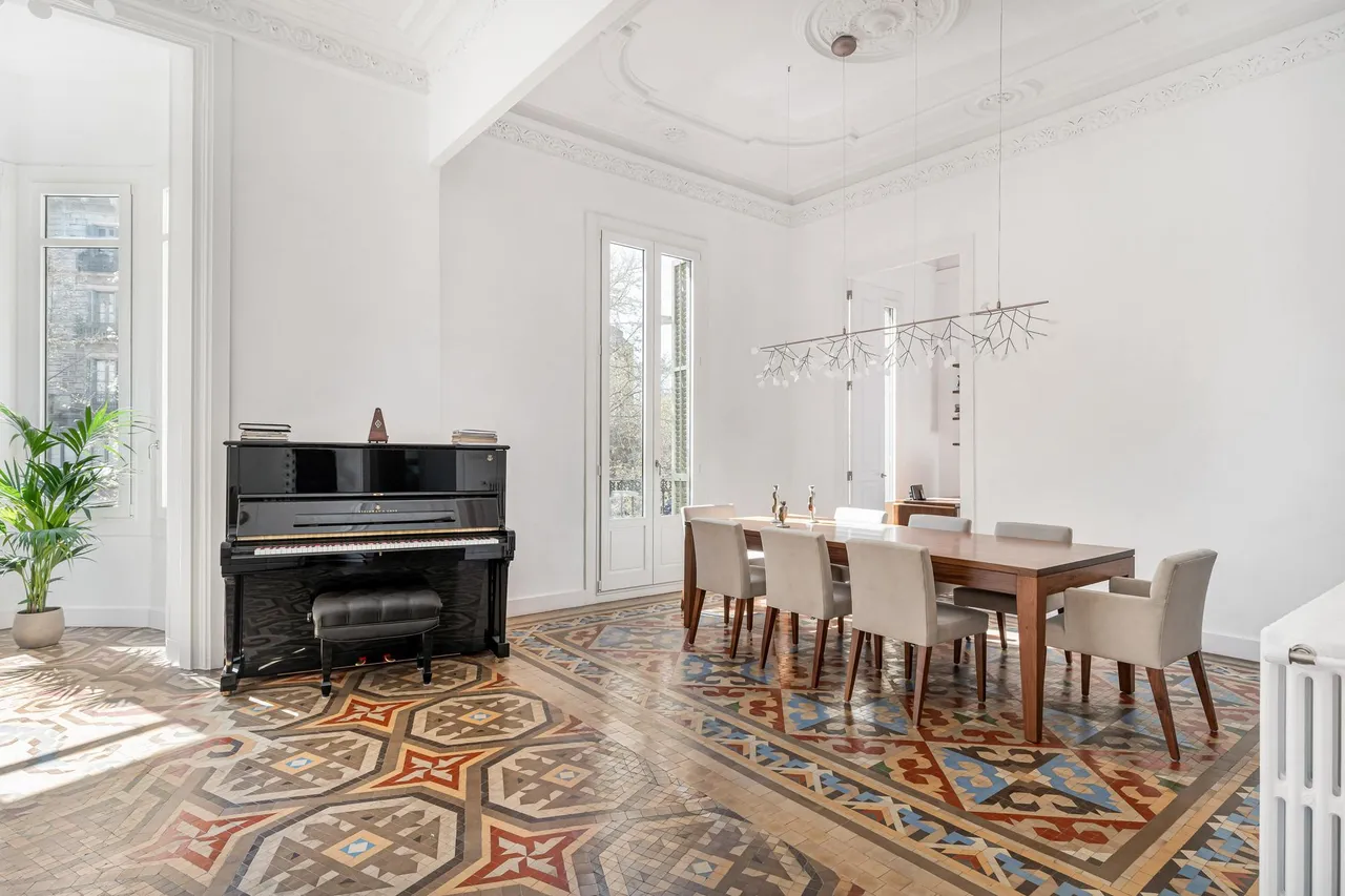 living - Piso de 222m² con 48m² terraza en venta en Eixample Derecho - gallery - 7