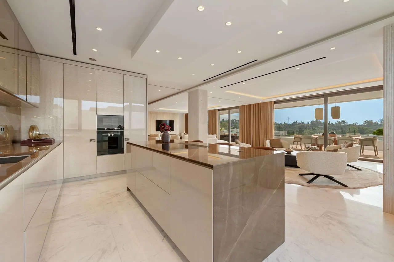 living - Piso de 961m² con 536m² terraza en venta en Milla de Oro - gallery - 3