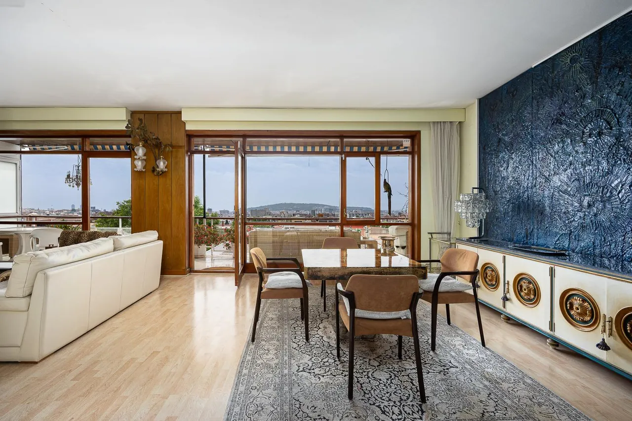 living - Piso de 206m² con 20m² terraza en alquiler en Sarrià - gallery - 2