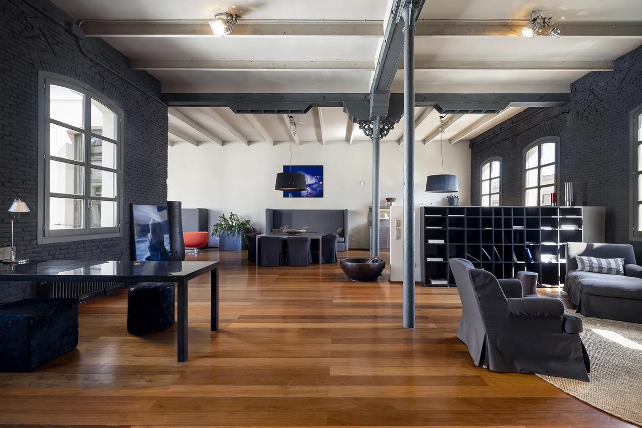 living - Piso de 251m² con 13m² terraza en alquiler en Gótico - gallery - 3