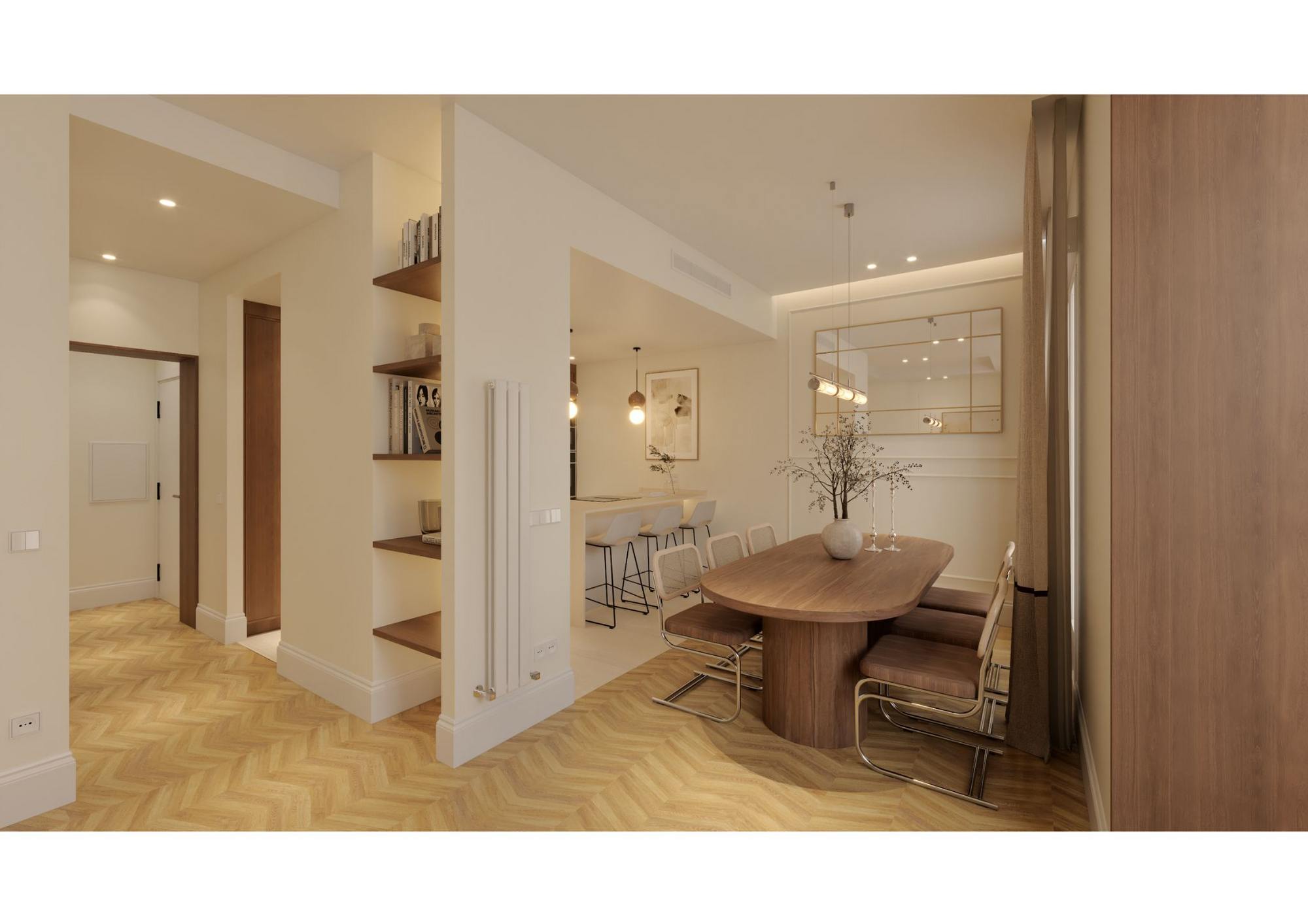 living - 160m² apartment for sale in Almagro, Madrid - gallery - 2