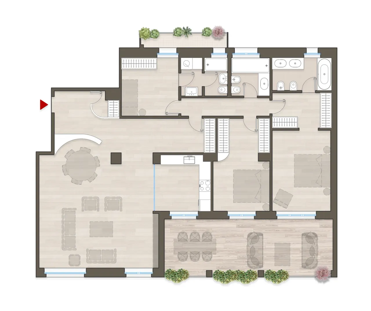 living - Boscovich 49 - Living - Dils - Plan d'étage - 1