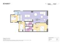 living - 96m² apartment for sale in Eixample Right, Barcelona - Floor Plan thumbnail - 1