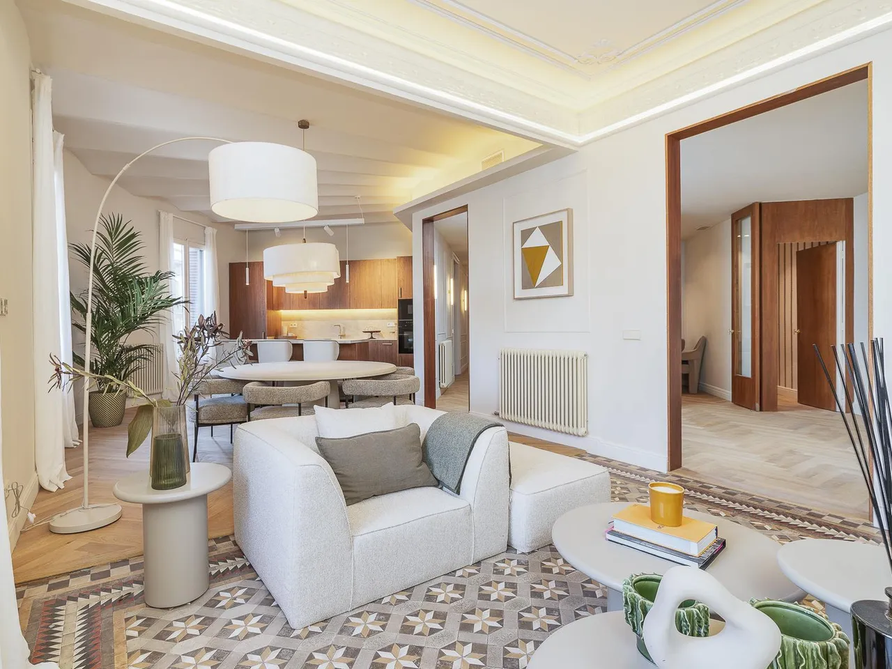 living - 183m² apartment for sale in Eixample Right, Barcelona - gallery - 2