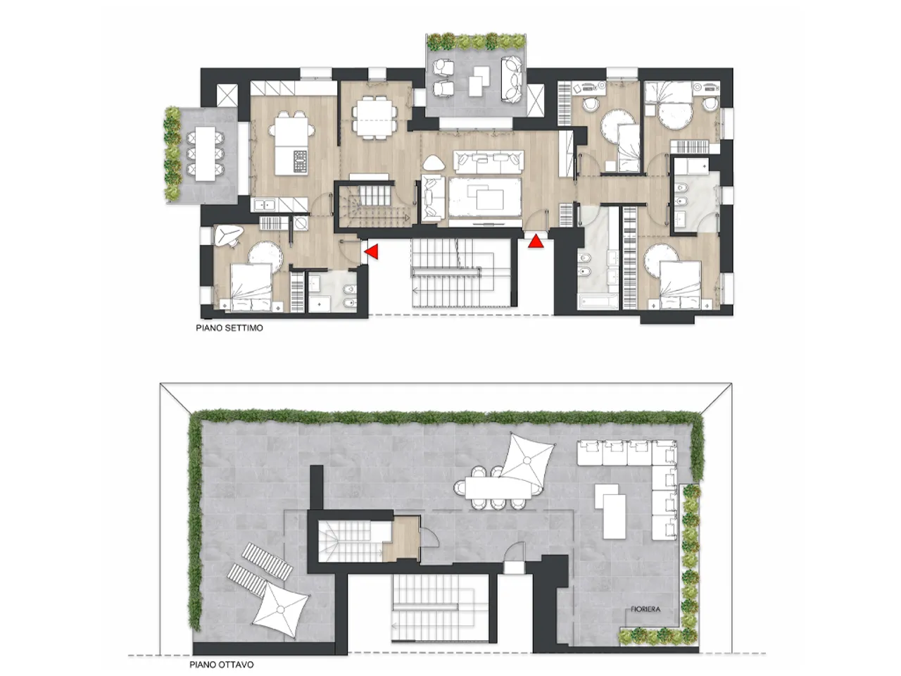 living - Via Bistolfi 31 - Floor Plan - 1