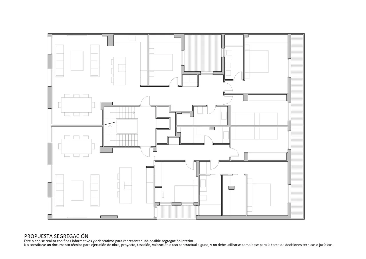 living - 297m² apartment for sale in Gran Vía, Valencia - Floor Plan - 3
