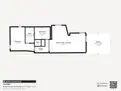 living - Ático de 60m² con 15m² terraza en alquiler en Extramurs - Plano del piso thumbnail - 1