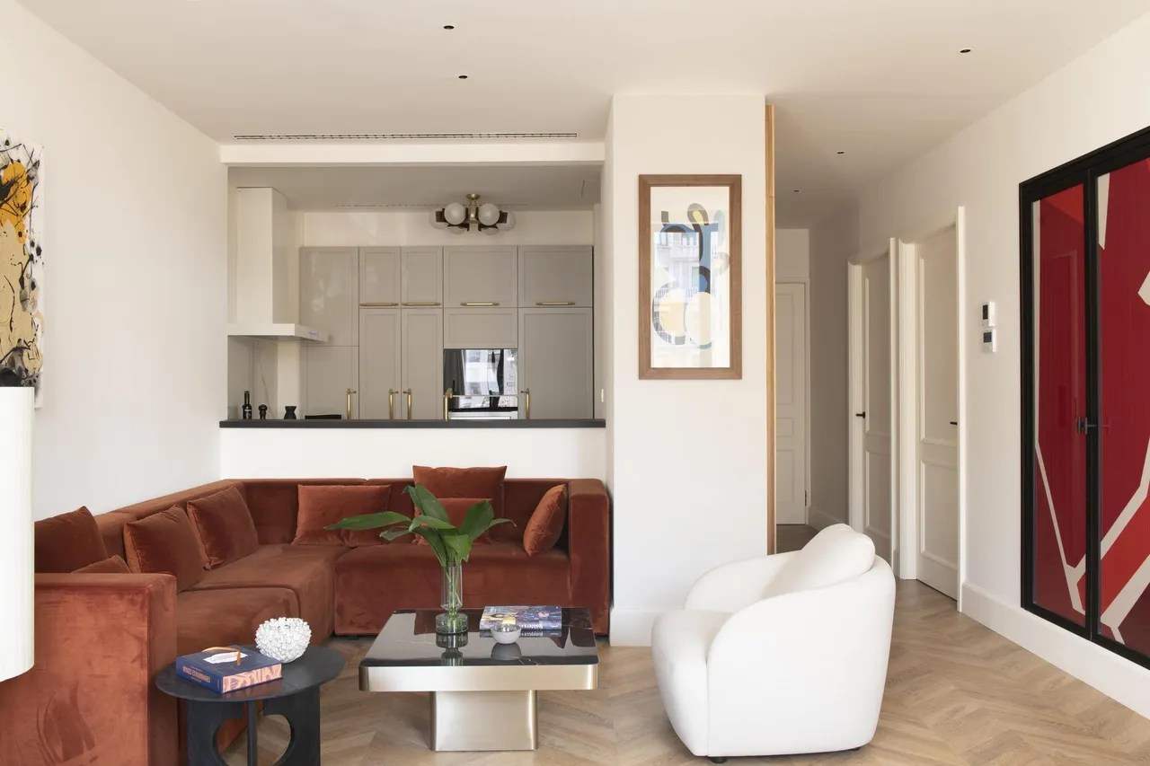 living - 105m² apartment for rent in Eixample Right, Barcelona - gallery - 8