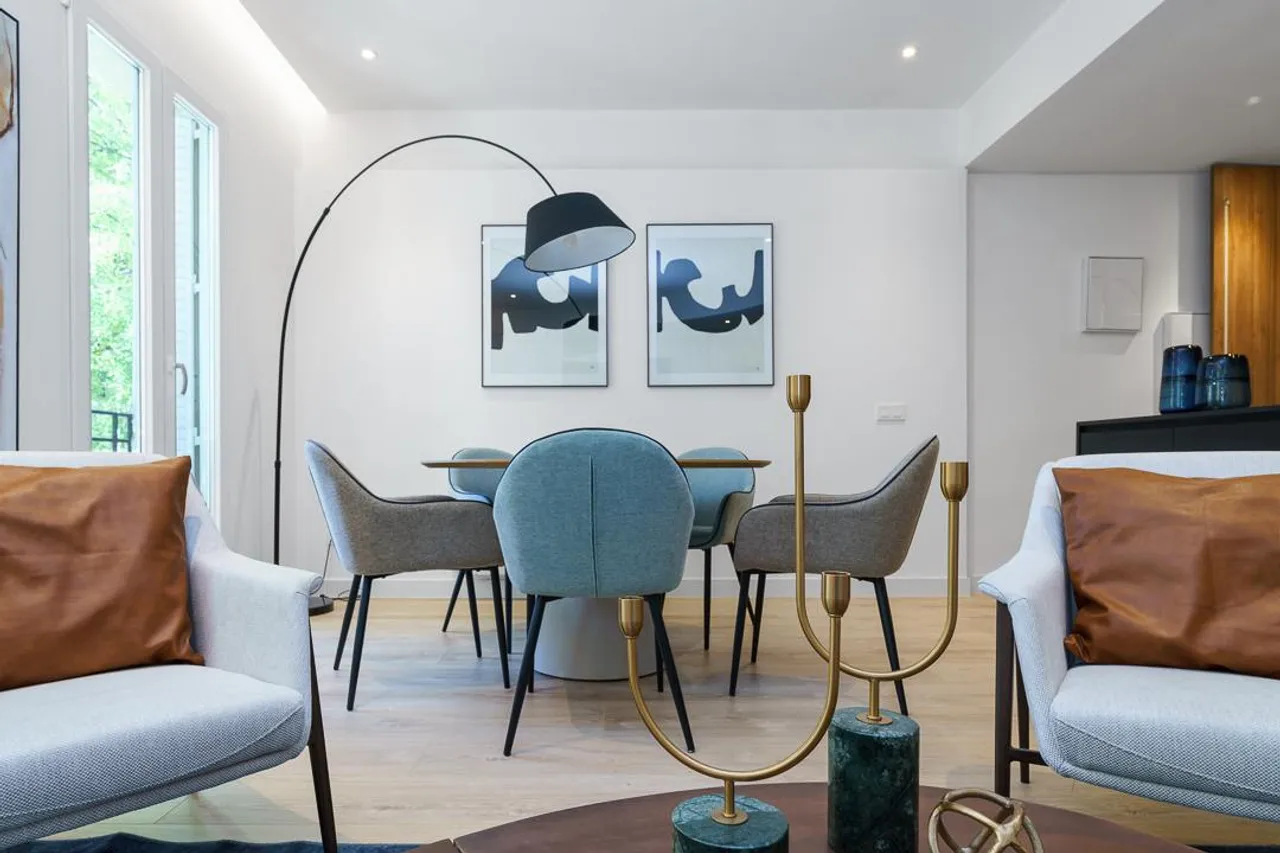 living - Piso de 160m² en alquiler en Goya, Madrid - gallery - 8