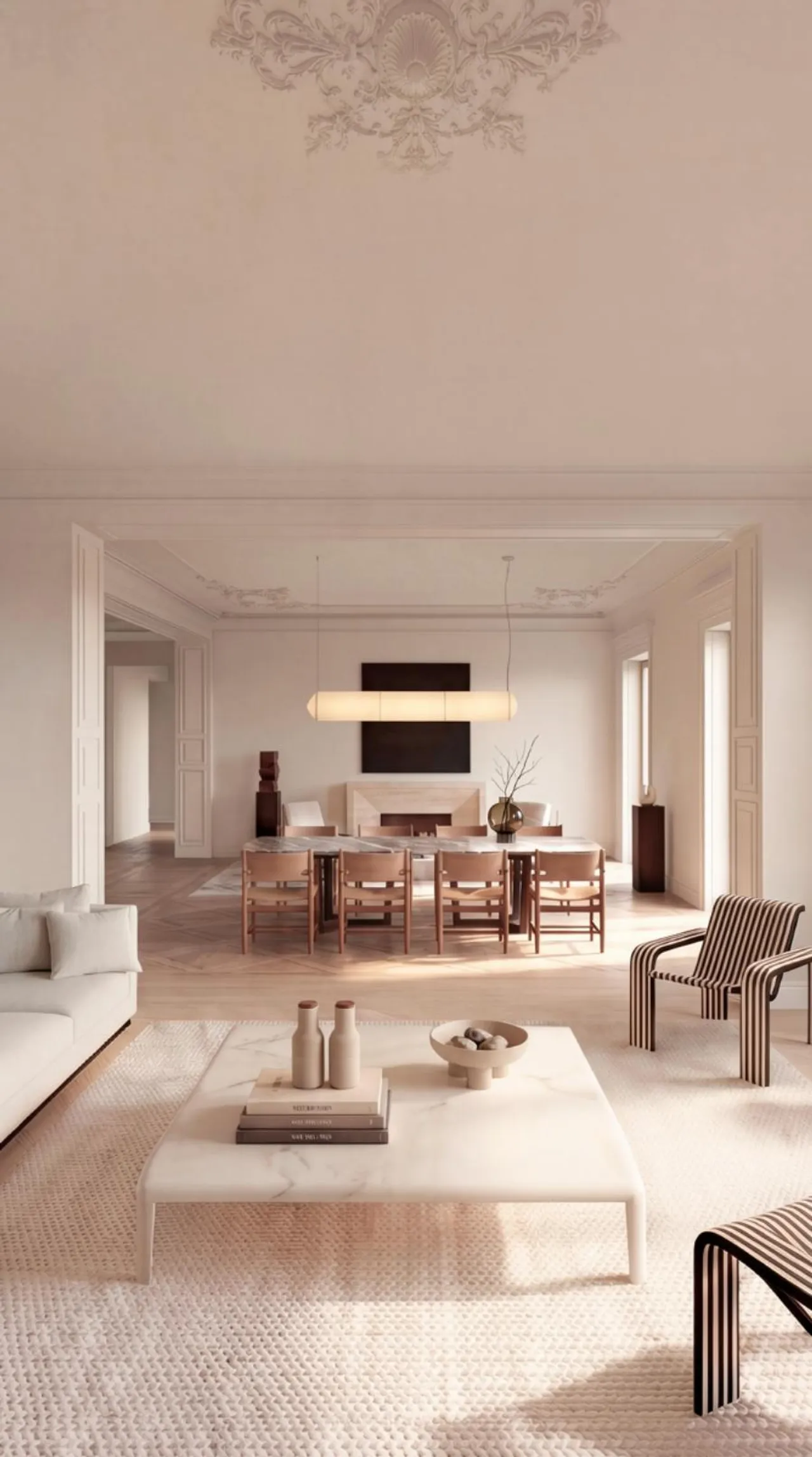 living - Piso de 350m² en venta en Recoletos, Madrid - gallery - 2