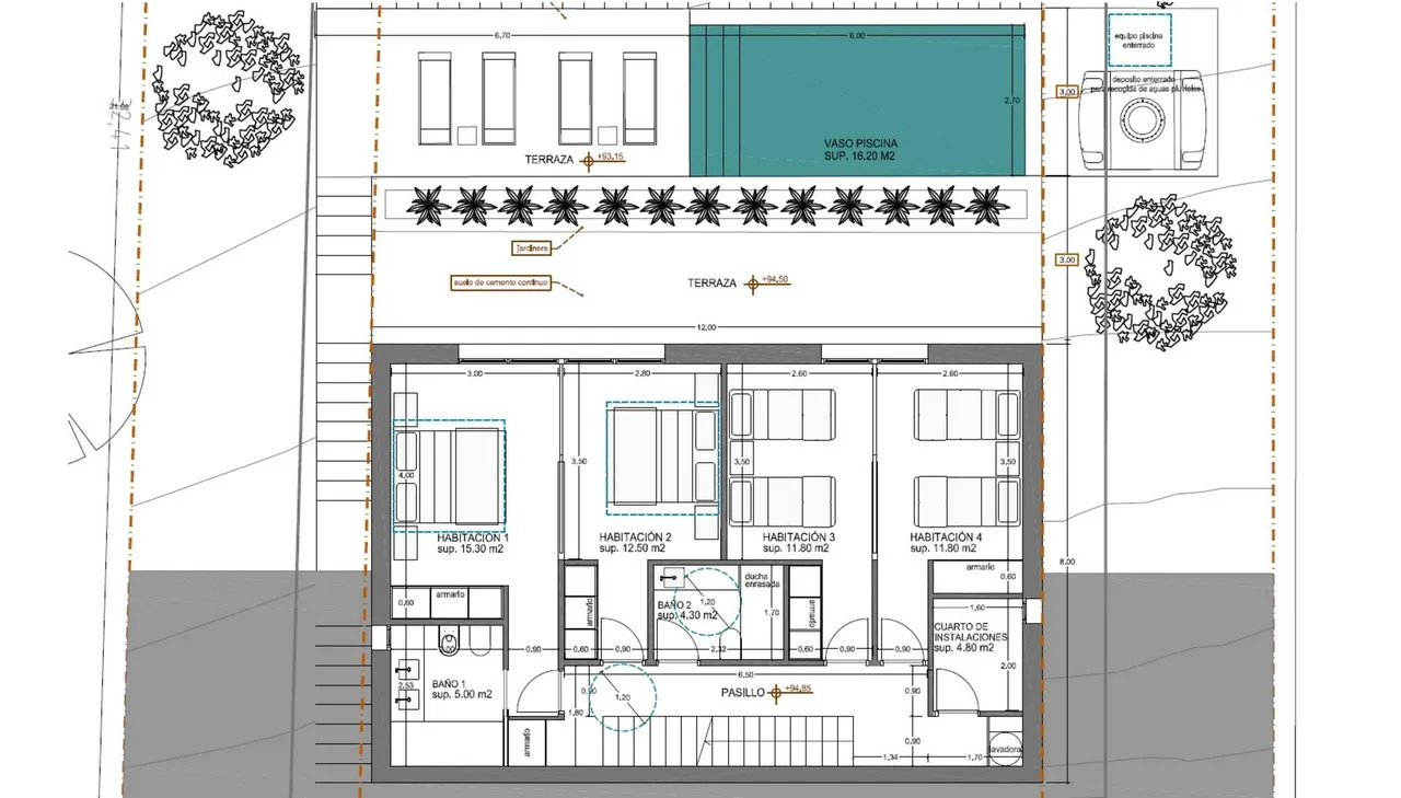 living - 272m² house / villa with 40m² terrace for sale in Begur Town - Floor Plan - 4