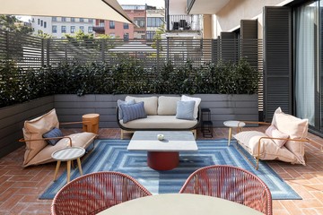 living - Piso de 80m² con 48m² terraza en alquiler en Eixample Derecho - featured