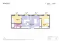 living - Piso de 70m² en venta en Gótico, Barcelona - Plano del piso thumbnail - 1