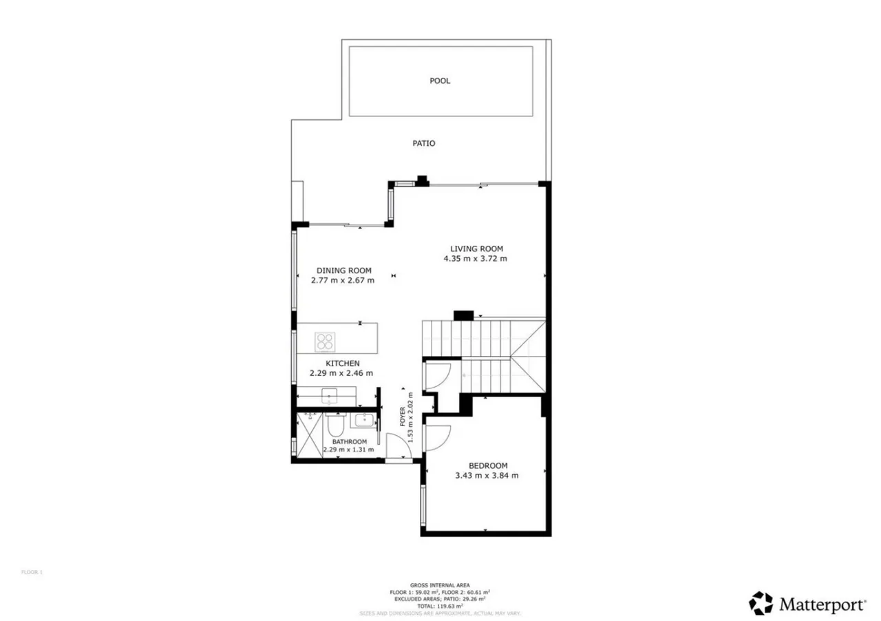 living - 161m² house / villa for sale in Empuriabrava, Costa Brava - Floor Plan - 3