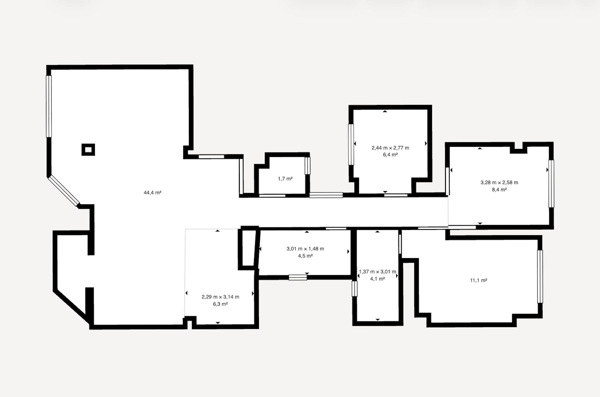 living - 115m² apartment for rent in El Pla del Remei, Valencia - Floor Plan - 1