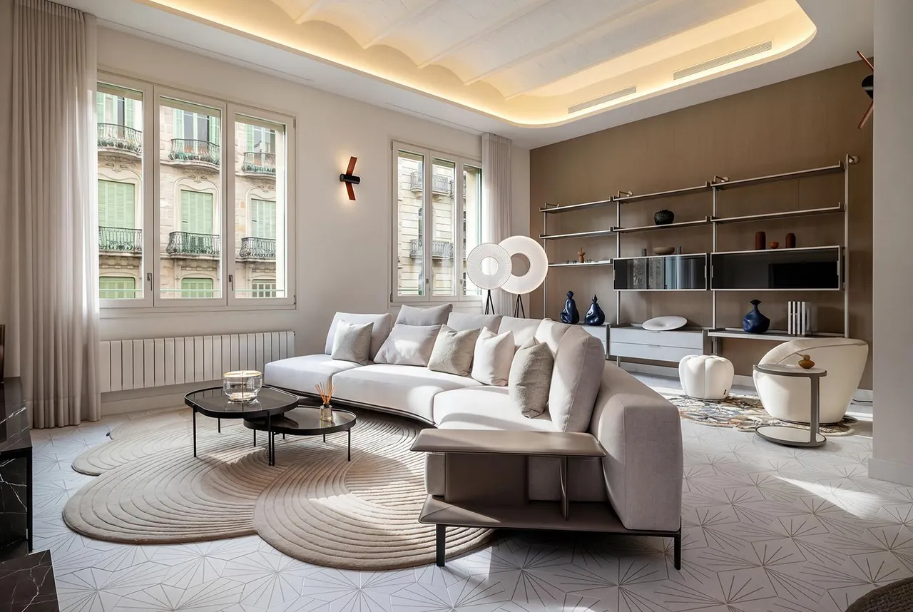 living - Piso de 152m² en venta en Eixample Derecho, Barcelona - gallery - 2
