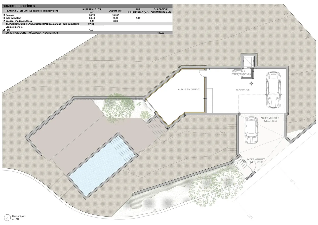 living - Casa / villa de 333m² en venta en Sa Riera, Costa Brava - Plano del piso - 3