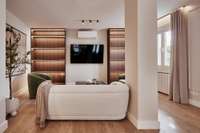living - 158m² apartment with 55m² terrace for sale in Lista, Madrid - gallery thumbnail - 6