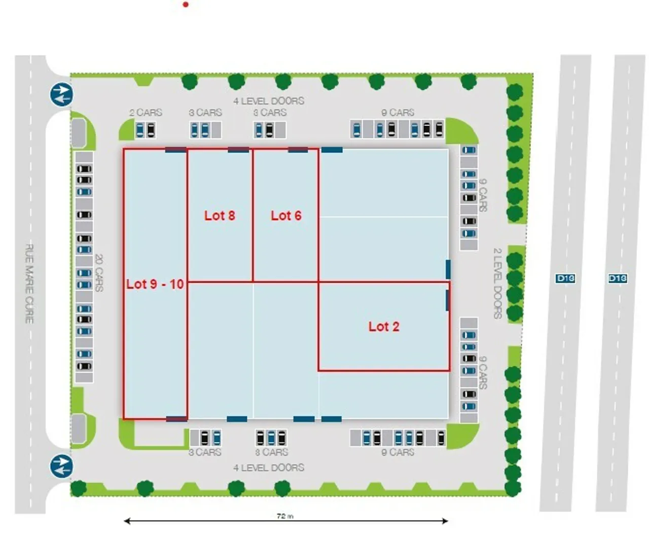 logistics - Light Industrial Premises / Offices For Rent - Floor Plan - 1