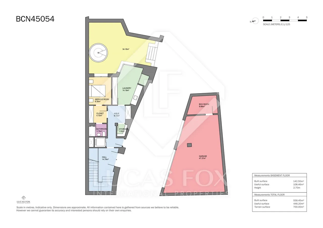 living - Casa / villa de 580m² en venta en Sarrià, Barcelona - Plano del piso - 1