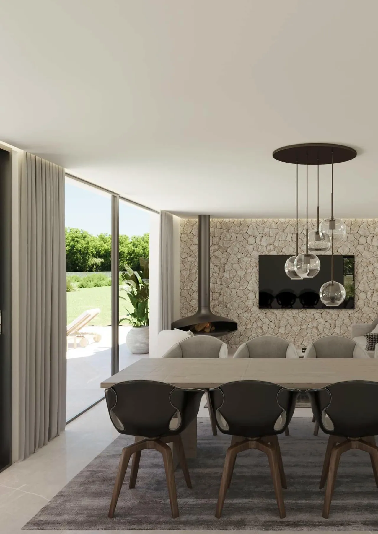 living - Casa rural de 252m² con 65m² de jardín en venta en Sencelles - gallery - 8