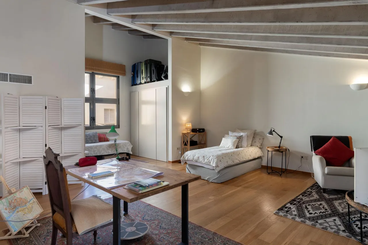 living - Ático de 242m² en venta en Barri Vell, Girona - gallery - 6