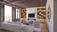 living - 137m² apartment with 10m² terrace for sale in Eixample Left - gallery thumbnail - 2