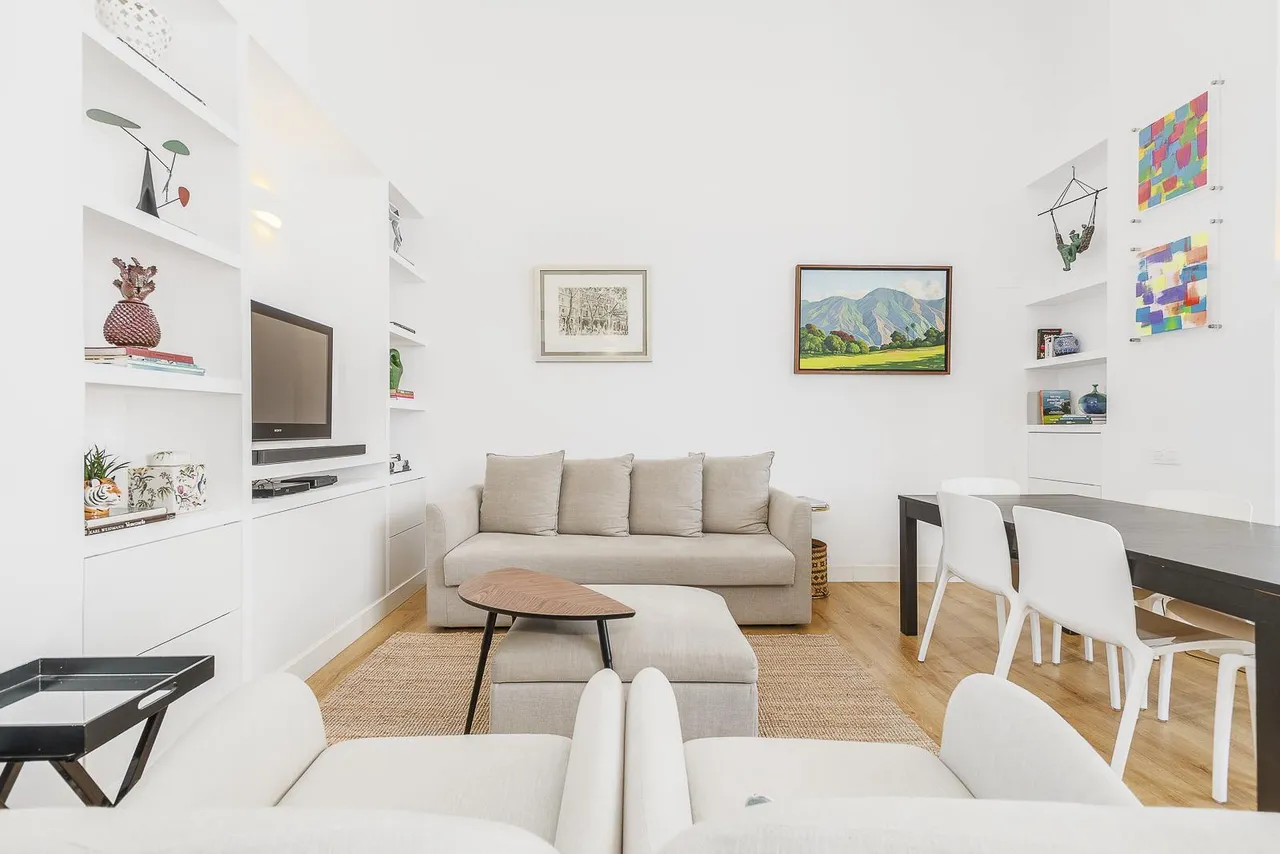 living - Piso de 97m² con 20m² terraza en venta en Diagonal Mar - gallery - 5