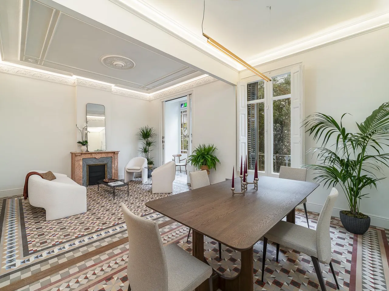 living - Piso de 148m² en venta en Eixample Derecho, Barcelona - gallery - 4