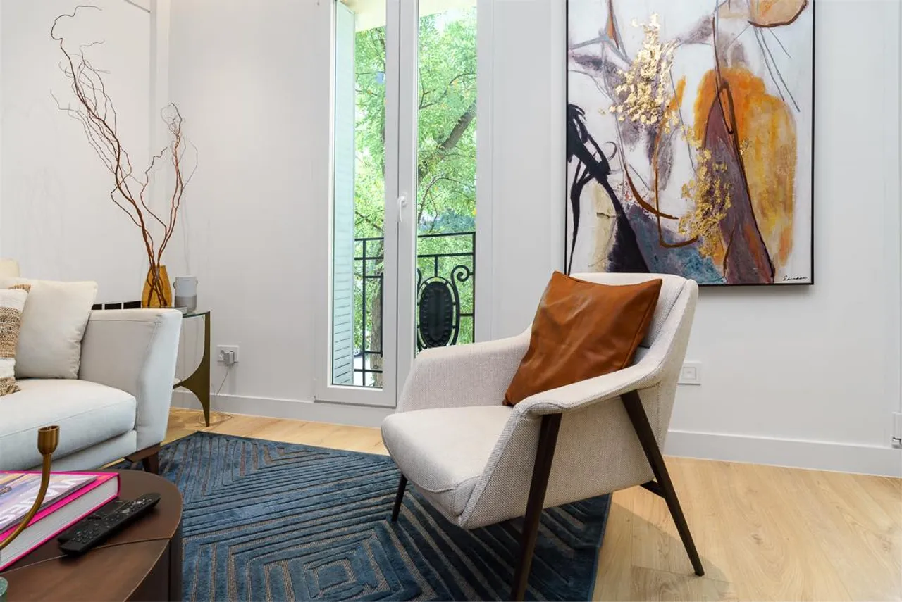 living - Piso de 160m² en alquiler en Goya, Madrid - gallery - 5