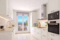 living - Private gated Development with Beautiful renovated 2 and 3 Apartments with view , communal pools and Gym,private parking and security in Nueva Andalucia, Costa del Sol - gallery thumbnail - 3