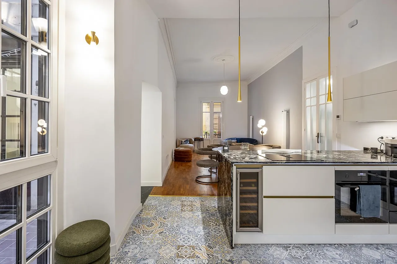 living - Piso de 147m² con 16m² terraza en venta en El Born - gallery - 10