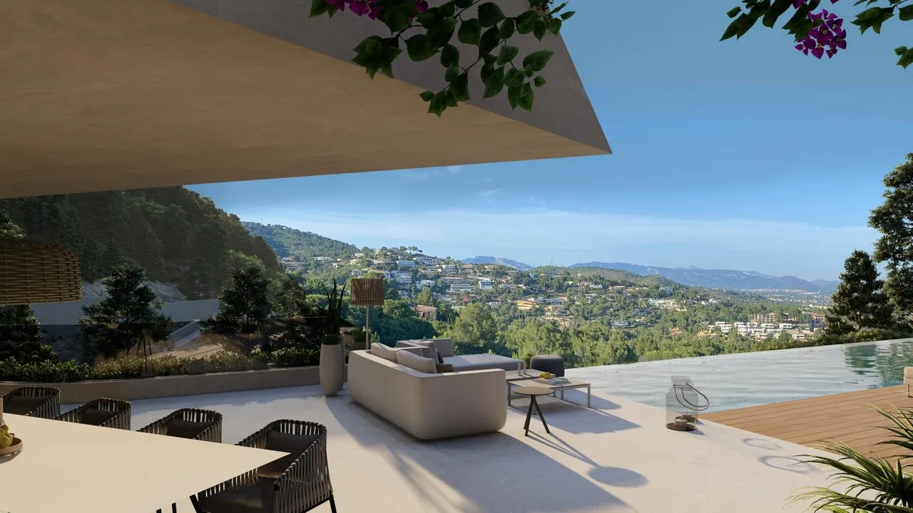 living - 660m² plot with 368m² terrace for sale in Son Vida - gallery - 2