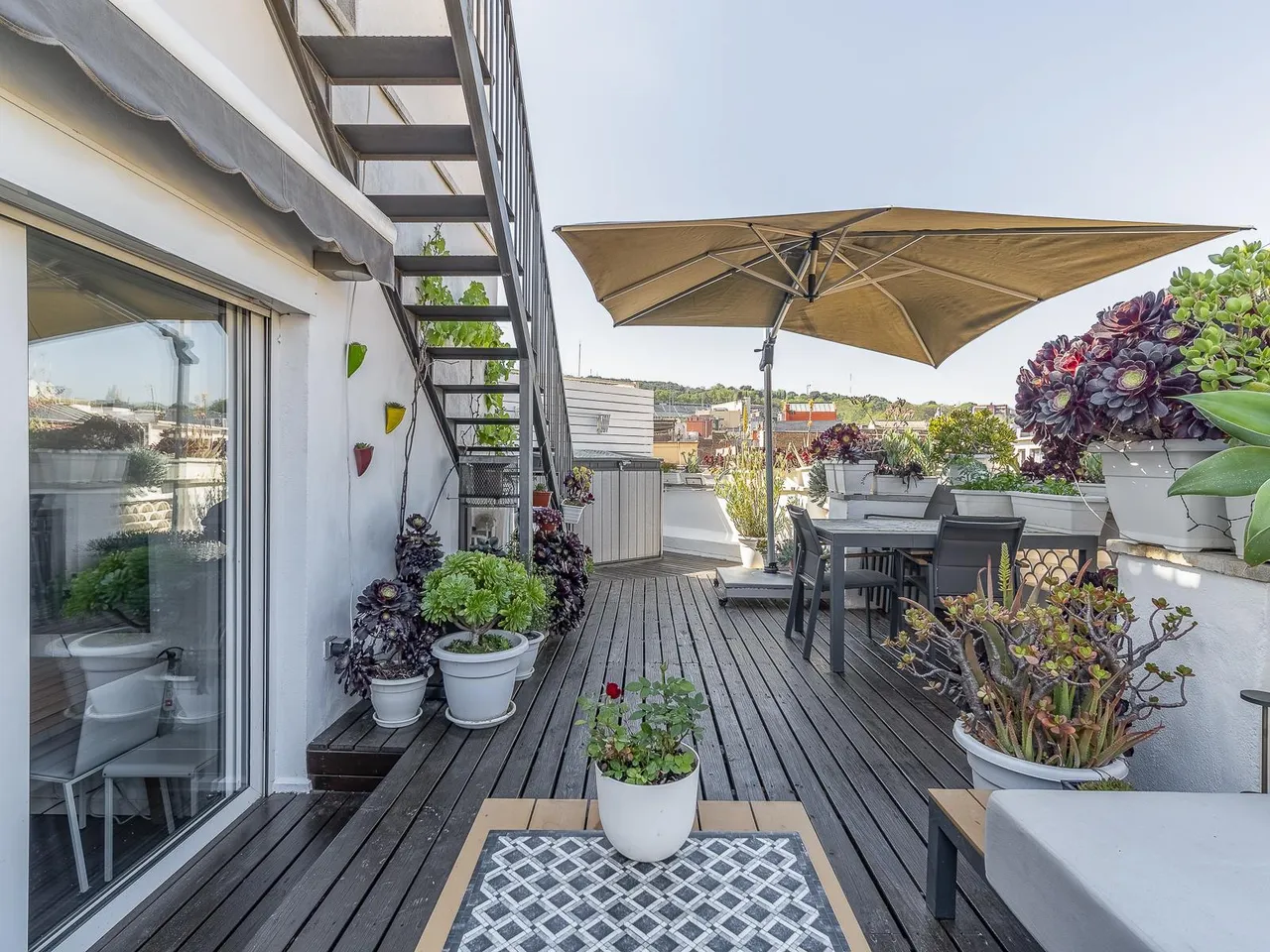 living - Ático de 43m² con 58m² terraza en venta en Poble Sec - gallery - 7