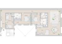 living - 124m² apartment for sale in Retiro, Madrid - Floor Plan thumbnail - 1