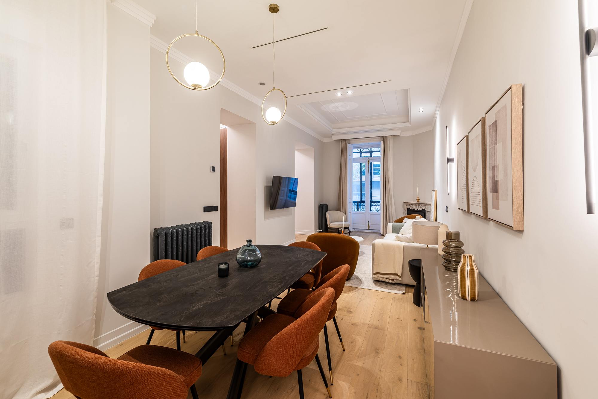 living - 148m² apartment for sale in Almagro, Madrid - gallery - 4