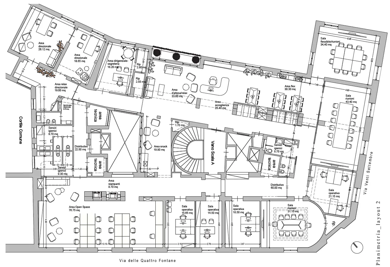 office - XX Settembre 1 - Uffici - Dils - Planimetria - 1