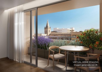 living - Piso de 132m² con 10m² terraza en venta en Palma de Mallorca - featured