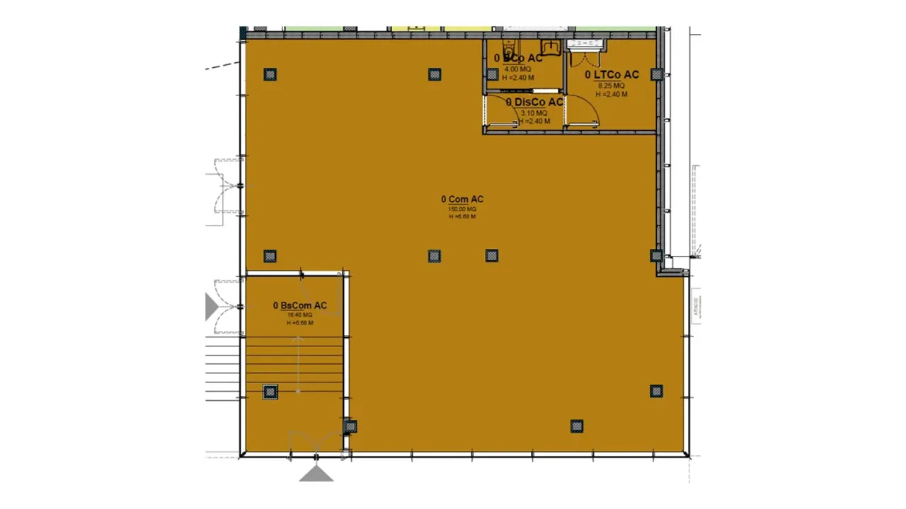 retail - Bernina 7 - Retail - Dils - Plan d'étage - 1