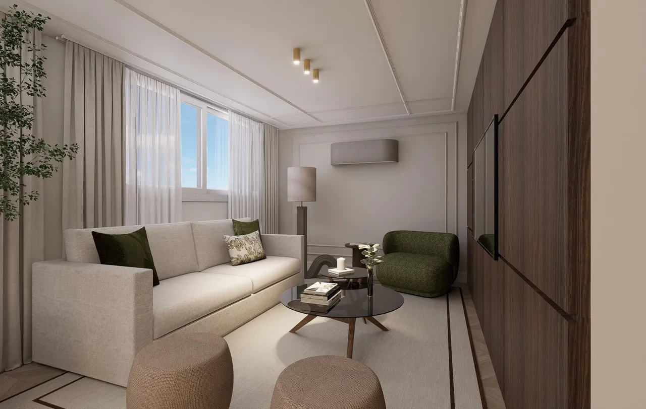 living - 177m² apartment with 42m² terrace for sale in Lista, Madrid - gallery - 5